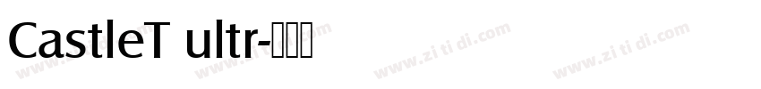 CastleT ultr字体转换